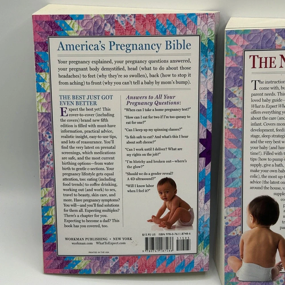 What To Expect When Youre Expecting 5th Ed The First Year 3rd Ed Book Lot Parent